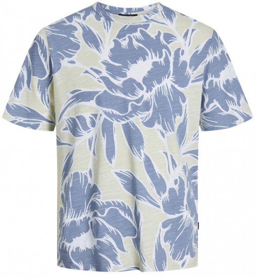 Jack & Jones JPRBLAPALMA AOP T-Shirt Green Tint - T-shirts - T-shirts Homme Grande Taille