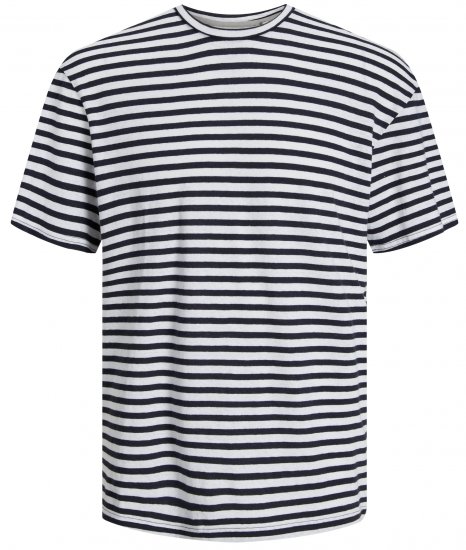 Jack & Jones JPRCC SOFT Linen Blend T-Shirt Night Sky - T-shirts - T-shirts Homme Grande Taille