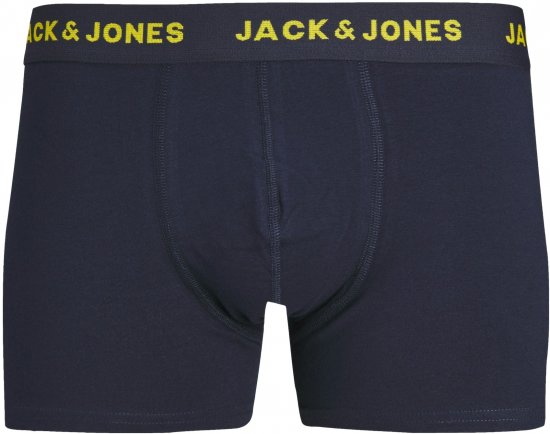 Jack & Jones JACPINK FLAMINGO TRUNKS 5 PACK Navy Blazer - Sous-vêtements & bain - Sous-vêtements Grande Taille