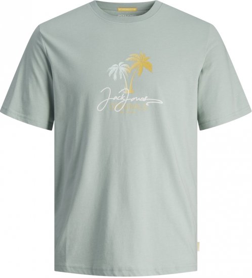 Jack & Jones JORCASEY T-Shirt Crew Neck Gray Mist - T-shirts - T-shirts Homme Grande Taille