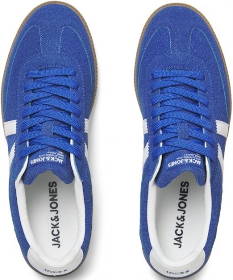 Jack & Jones Kirk International Campaign Sneakers Blue Quartz/Bright White - Chaussures homme 40-52 - 