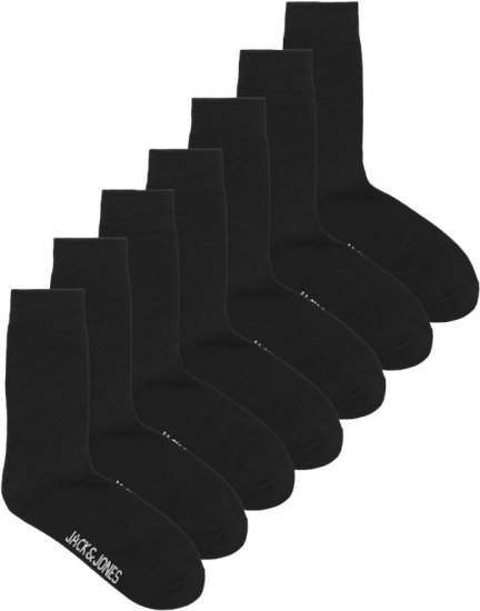 Jack & Jones RAFAEL Socks 7-Pack Black - Sous-vêtements & Bain - Sous-vêtements Grande Taille