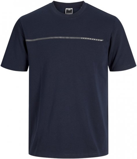 Jack & Jones FUSION Full Branding T-Shirt Sky Captain - T-shirts - T-shirts Homme Grande Taille