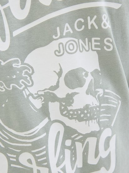Jack & Jones Zekiel Crew Neck T-Shirt Iceberg Green - T-shirts - T-shirts Homme Grande Taille