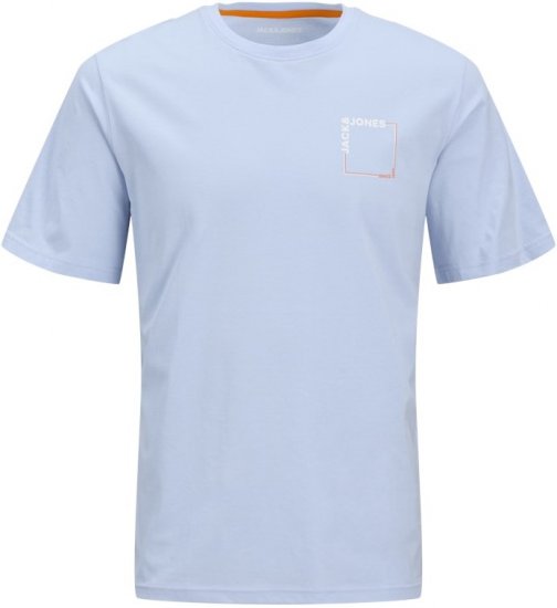 Jack & Jones Verner Crew Neck T-Shirt Chambray Blue - T-shirts - T-shirts Homme Grande Taille