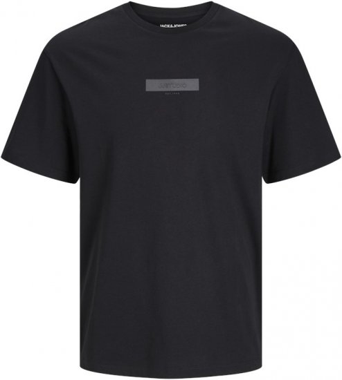 Jack & Jones TAKA T-Shirt Black - T-shirts - T-shirts Homme Grande Taille