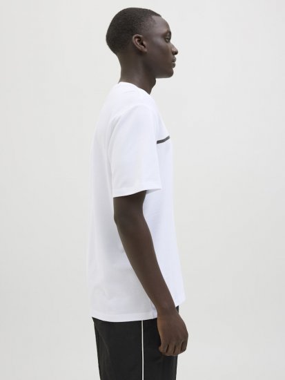 Jack & Jones FUSION Full Branding T-Shirt Bright White - T-shirts - T-shirts Homme Grande Taille