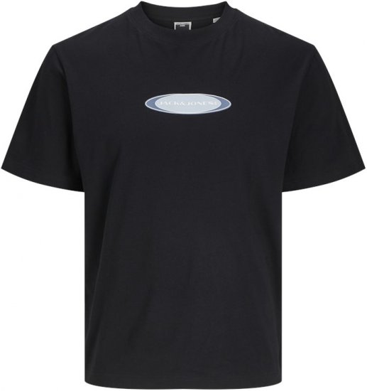 Jack & Jones Pacer Branding Print T-Shirt Black - T-shirts - T-shirts Homme Grande Taille