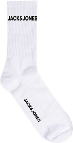 Jack & Jones BASIC LOGO Tennis Socks 5-Pack White - Sous-vêtements & Bain - Sous-vêtements Grande Taille