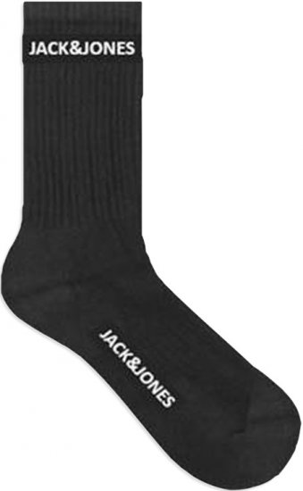 Jack & Jones BASIC LOGO Tennis Socks 5-Pack Black - Sous-vêtements & Bain - Sous-vêtements Grande Taille