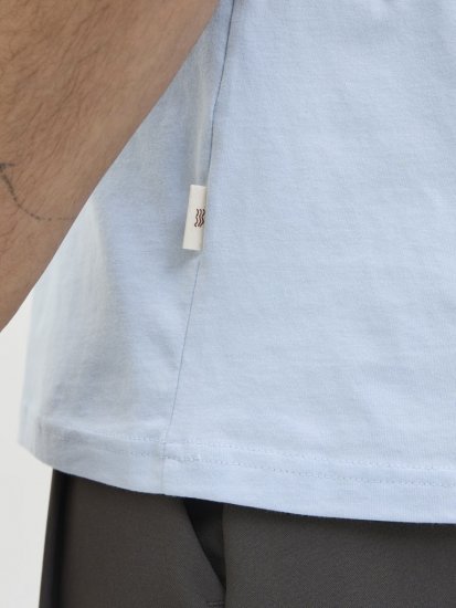 Jack & Jones Tavira Aop Pocket Crew Neck T-Shirt Skyway - T-shirts - T-shirts Homme Grande Taille