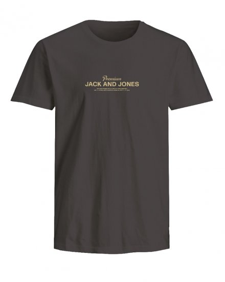 Jack & Jones Ferris Crew Neck T-Shirt Black - T-shirts - T-shirts Homme Grande Taille