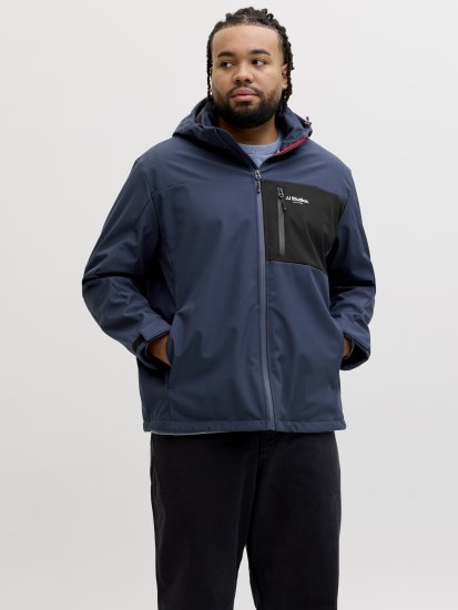 Jack & Jones North Veste softshell bleu marine - Vestes - Vestes homme grandes tailles