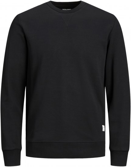 Jack & Jones Basic Sweatshirt Black - Sweatshirts & hoodies - Sweatshirts/Hoodies grande taille homme