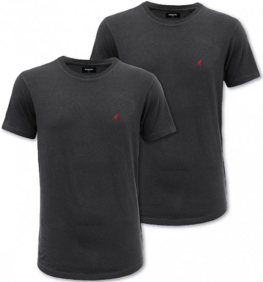 Kangol Jetta T-shirt Black 2-pack - T-shirts - T-shirts Homme Grande Taille