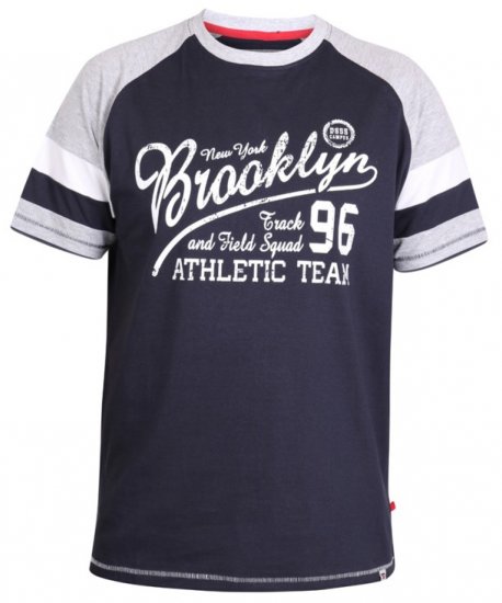 D555 Jones T-shirt Navy - T-shirts - T-shirts Homme Grande Taille