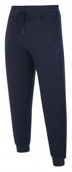 Kam Jeans 238 Quilted Jersey Joggers Navy - Pantalons/shorts de survêtement - Survêtement/jogging grandes tailles