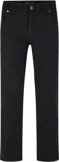 Kam Jeans 264 Slub Weave 5 Pocket Stretch Pants Charcoal - Jeans et pantalons - Jeans et Pantalons grande taille 
