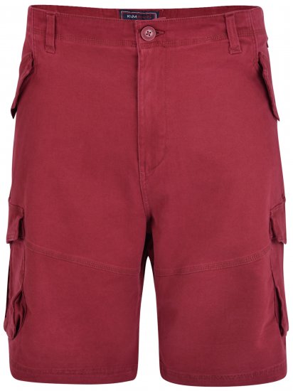 Kam Jeans 320 Cargoshorts Burgundy - Shorts - Shorts hommes grande taille