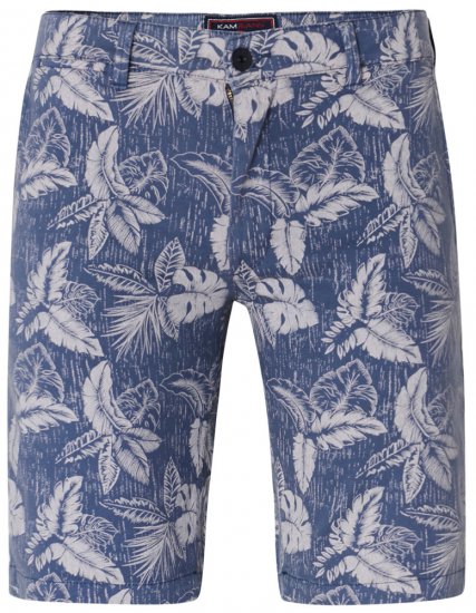 Kam Jeans 340 Dress Shorts Denim Blue - Shorts - Shorts hommes grande taille