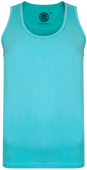 Kam Jeans 500 Tank Top Aqua - T-shirts - T-shirts Homme Grande Taille