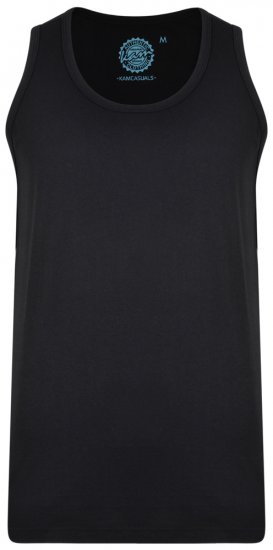 Kam Jeans 500 Tank Top Black - T-shirts - T-shirts Homme Grande Taille