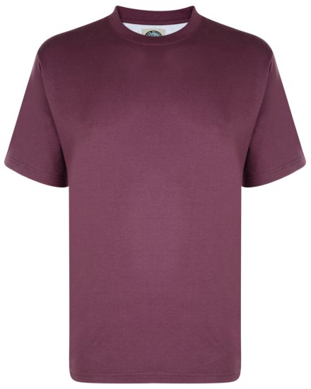 Kam Jeans T-shirt Plum - T-shirts - T-shirts Homme Grande Taille