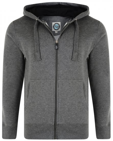 Kam Jeans Hoodie Charcoal TALL SIZES - VÊTEMENTS HOMME MT-6XLT - Vêtements Tall Homme