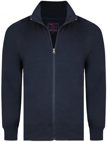 Kam Jeans Full-Zip Sweatshirt Navy - Sweatshirts & hoodies - Sweatshirts/Hoodies grande taille homme