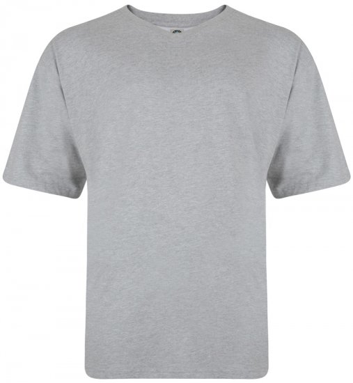 Kam Jeans V-neck T-shirt Grey - T-shirts - T-shirts Homme Grande Taille