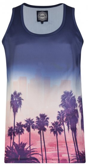 Kam Jeans 5250 Tank Top Navy - T-shirts - T-shirts Homme Grande Taille