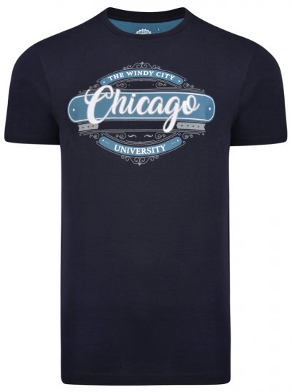 Kam Jeans 5253 T-shirt Navy - T-shirts - T-shirts Homme Grande Taille