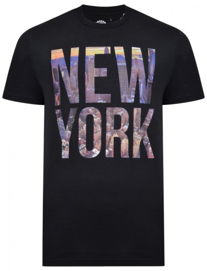 Kam Jeans 5257 T-shirt Navy - T-shirts - T-shirts Homme Grande Taille