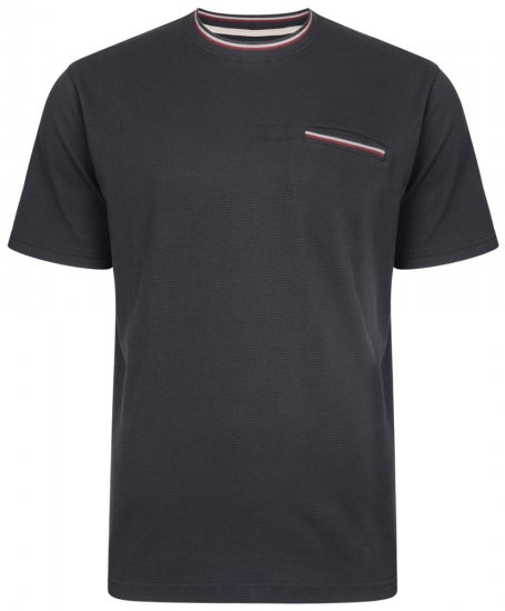 Kam Jeans 5285 T-shirt Black - T-shirts - T-shirts Homme Grande Taille