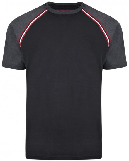 Kam Jeans 5287 T-shirt Black - T-shirts - T-shirts Homme Grande Taille