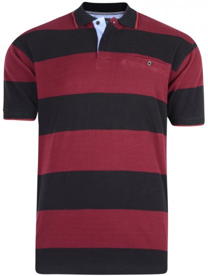 Kam Jeans 5292 Polo Burgundy - Polos - Polos homme grande taille