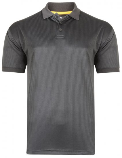 Kam Jeans Technical Lightweight Polo Black - Sport & outdoor - Vêtements de sport grande taille 