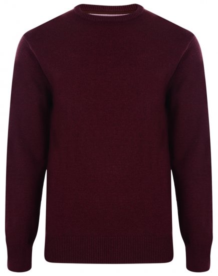 Kam Jeans Knitted Sweater Burgundy - Sweatshirts & hoodies - Sweatshirts/Hoodies grande taille homme