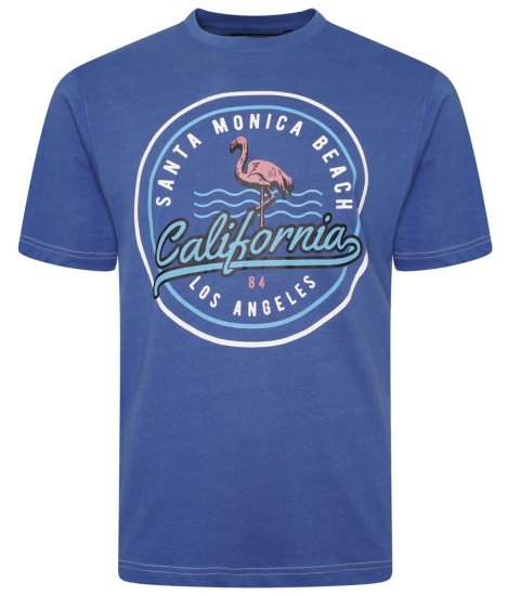 Kam Jeans 5707 Santa Monica Tee Navy - T-shirts - T-shirts Homme Grande Taille