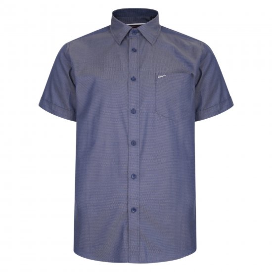 Kam Jeans 6203 Smart/Casual Shirt Indigo - Chemises - Chemises Grandes Tailles Hommes