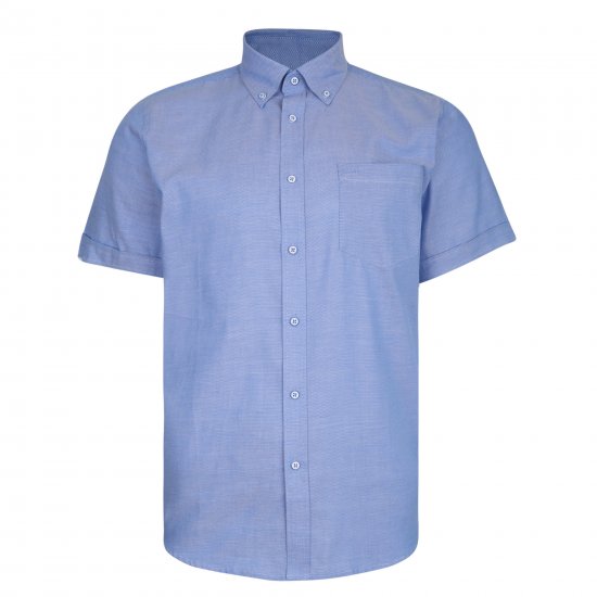 Kam Jeans 6205 Fresh Summer Shirt Blue - Chemises - Chemises Grandes Tailles Hommes