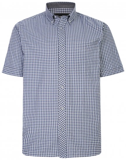 Kam Jeans 6219 Short sleeve Shirt Charcoal - Chemises - Chemises Grandes Tailles Hommes