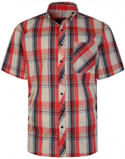Kam Jeans 6255 Short sleeve Shirt Multi colour - Chemises - Chemises Grandes Tailles Hommes