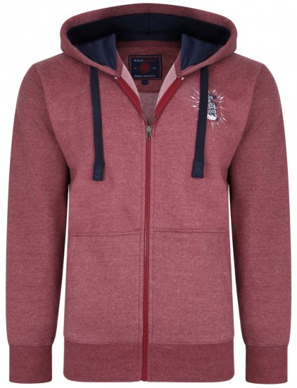 Kam Jeans 7029 Hoodie Cordovan - Sweatshirts & hoodies - Sweatshirts/Hoodies grande taille homme