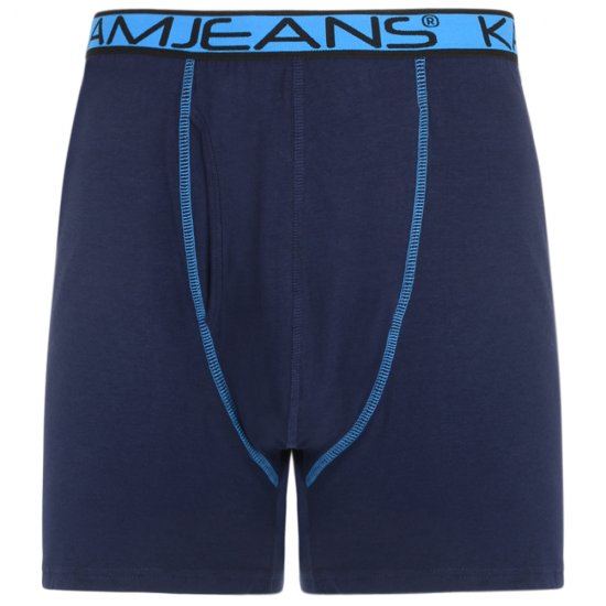 Kam Jeans Boxershorts Black and Navy 2-Pack - Sous-vêtements & bain - Sous-vêtements Grande Taille