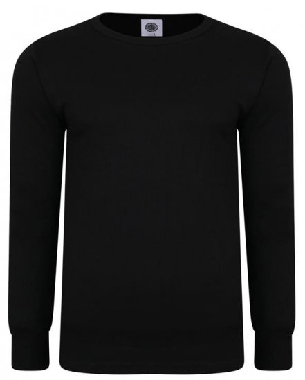 Kam Jeans 832 LS Thermal T-Shirt Black - Sous-vêtements & bain - Sous-vêtements Grande Taille