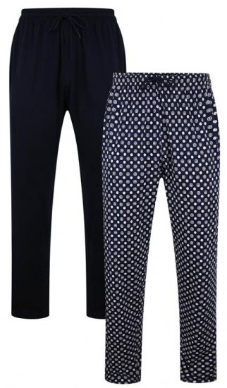 Kam Jeans 877 Lounge Pants Navy Twin Pack - Sous-vêtements & bain - Sous-vêtements Grande Taille