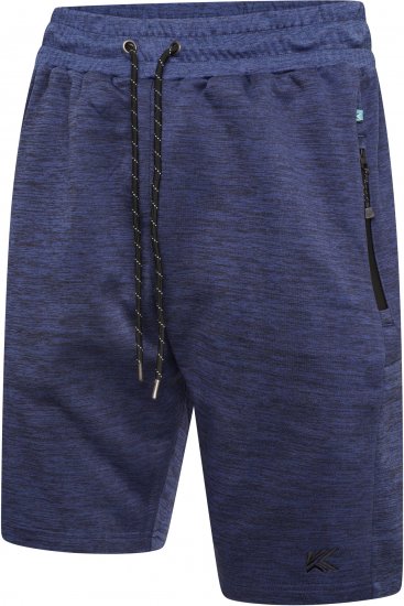 Kam Jeans AP005 Active Performance Marl Shorts Indigo - Pantalons/Shorts de survêtement - Survêtement/jogging grandes tailles