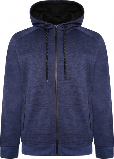 Kam Jeans AP008 Active Performance Hoodie Indigo - Sweatshirts & hoodies - Sweatshirts/Hoodies grande taille homme