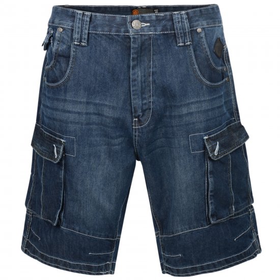 Kam Jeans Francis Dark Used - Shorts - Shorts hommes grande taille